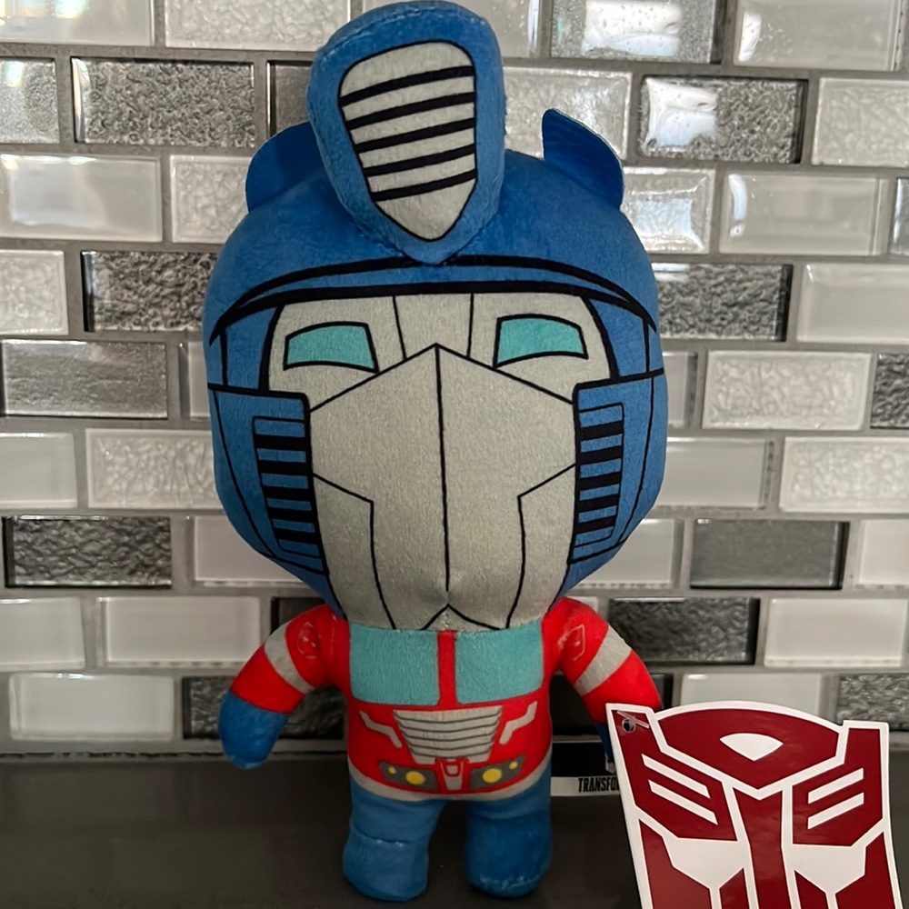 Transformers More Than Meets The Eye OPTIMUS PRIME Plush / Hasbro /8”/ BRAND NEW
